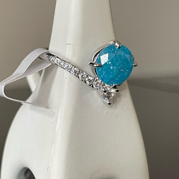 BP Blue Ice Crystal Sterling Ring (RBP 5025) - Picture 11 of 12